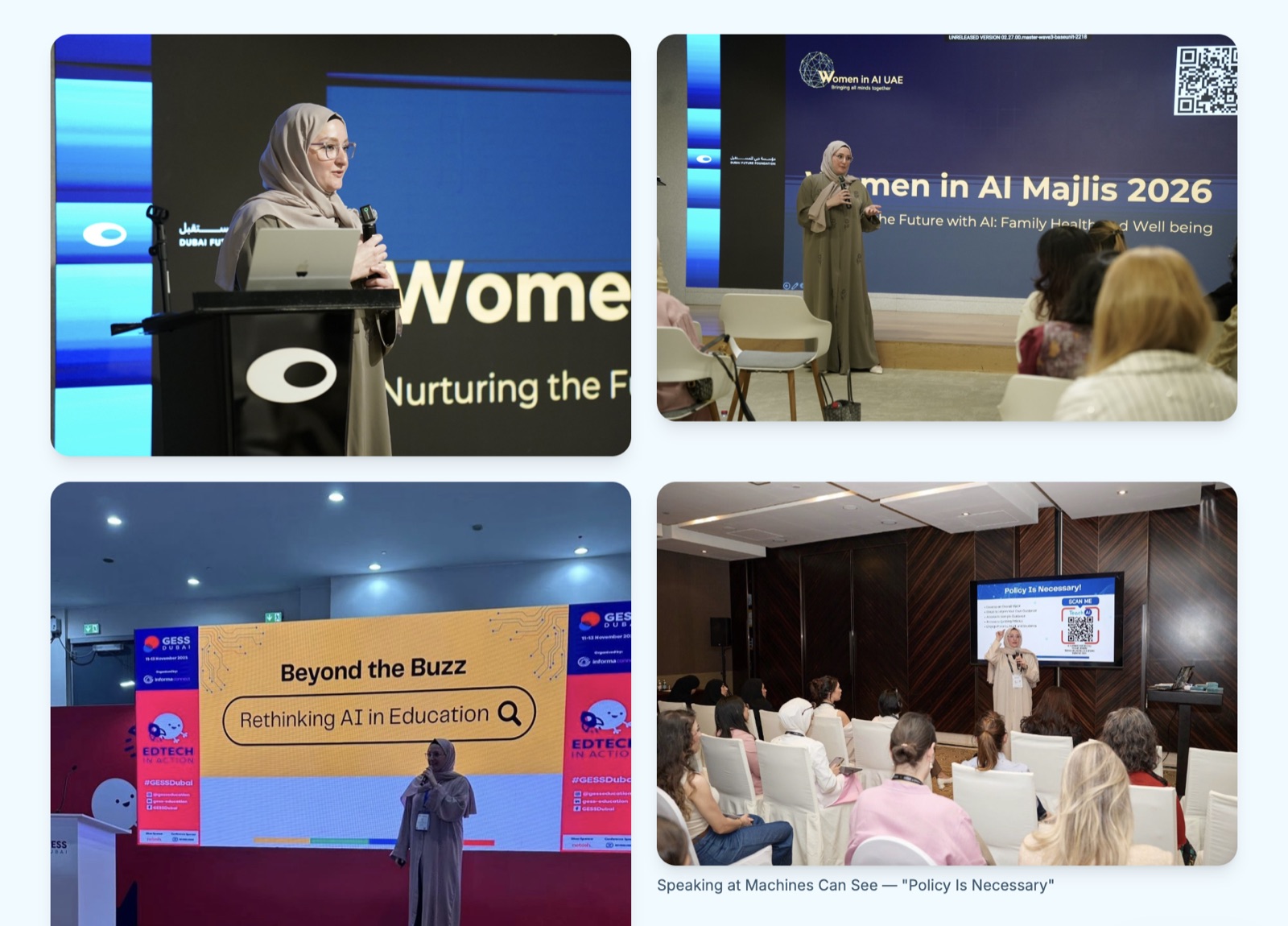 Israa Lulu at Women in AI Majlis